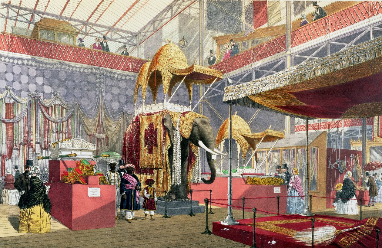 Gran Exposición, 1851: India no. 4 para Dickinson Bros. de Joseph Nash