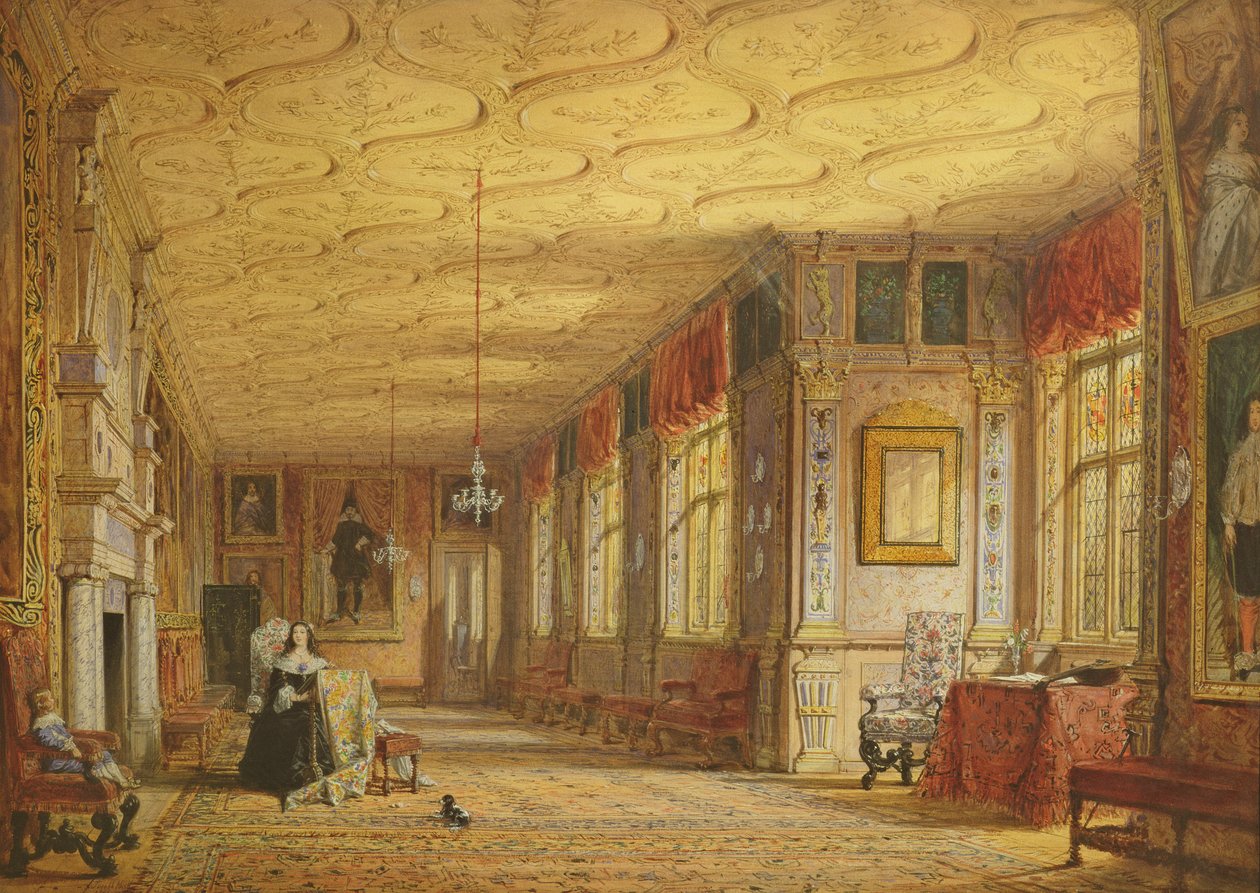 La Galería de Cartones en Knole de Joseph Nash