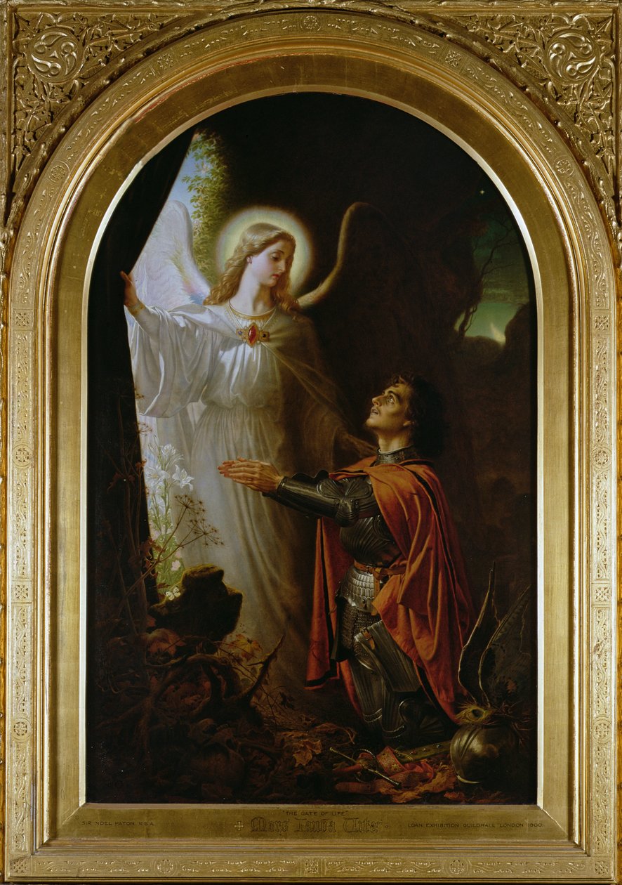 Mors Janua Vitae (La Puerta de la Vida), 1866 de Joseph Noel Paton
