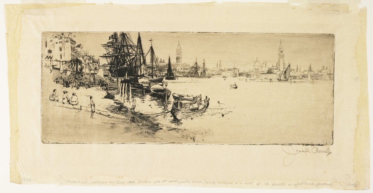 Ayer y hoy en Venecia, 1883 de Joseph Pennell