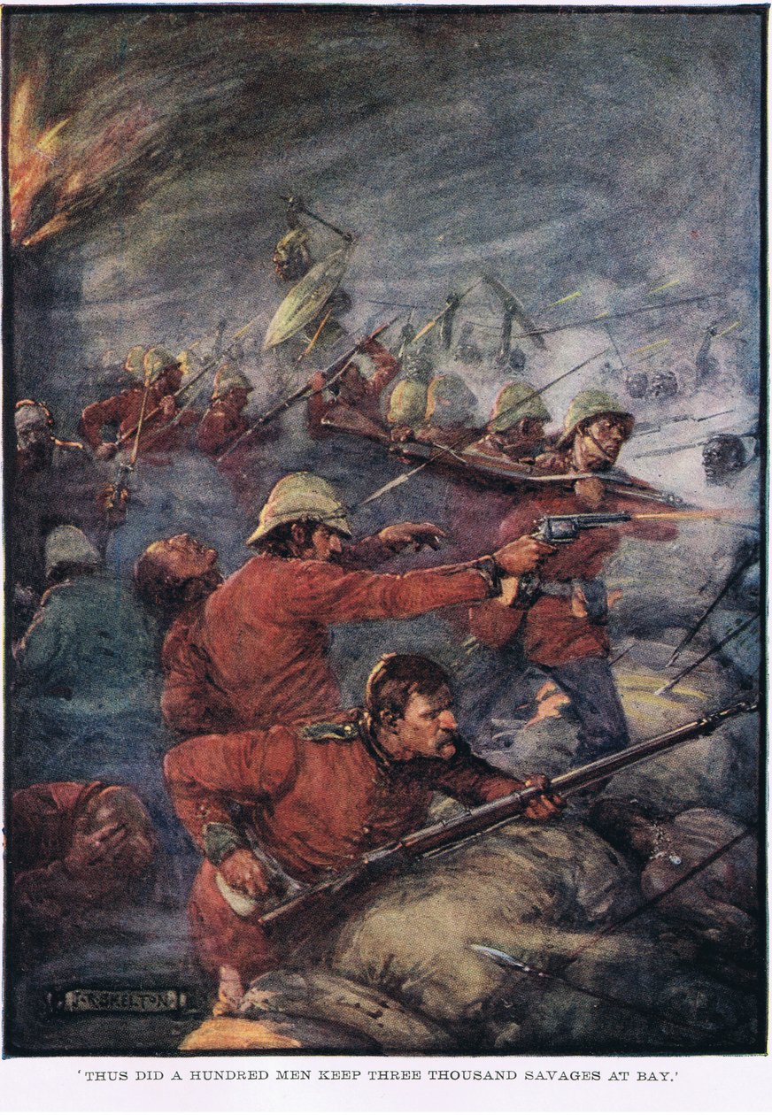 Así cien hombres mantuvieron a raya a tres mil salvajes de Joseph Ratcliffe Skelton