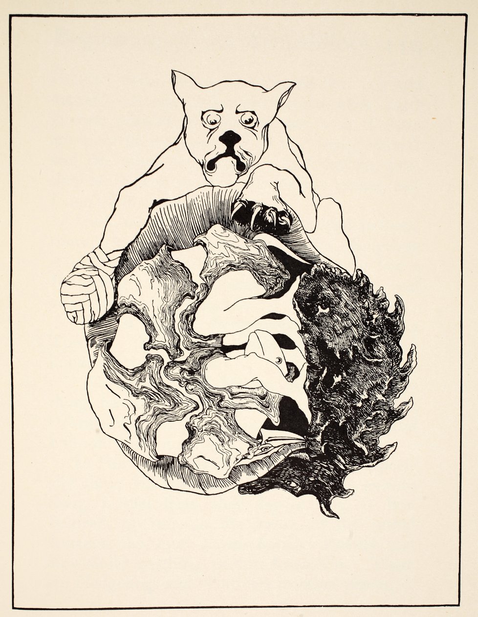 Toda la historia del Jaguar y el Erizo y la Tortuga y el Armadillo en un montón, ilustración de 