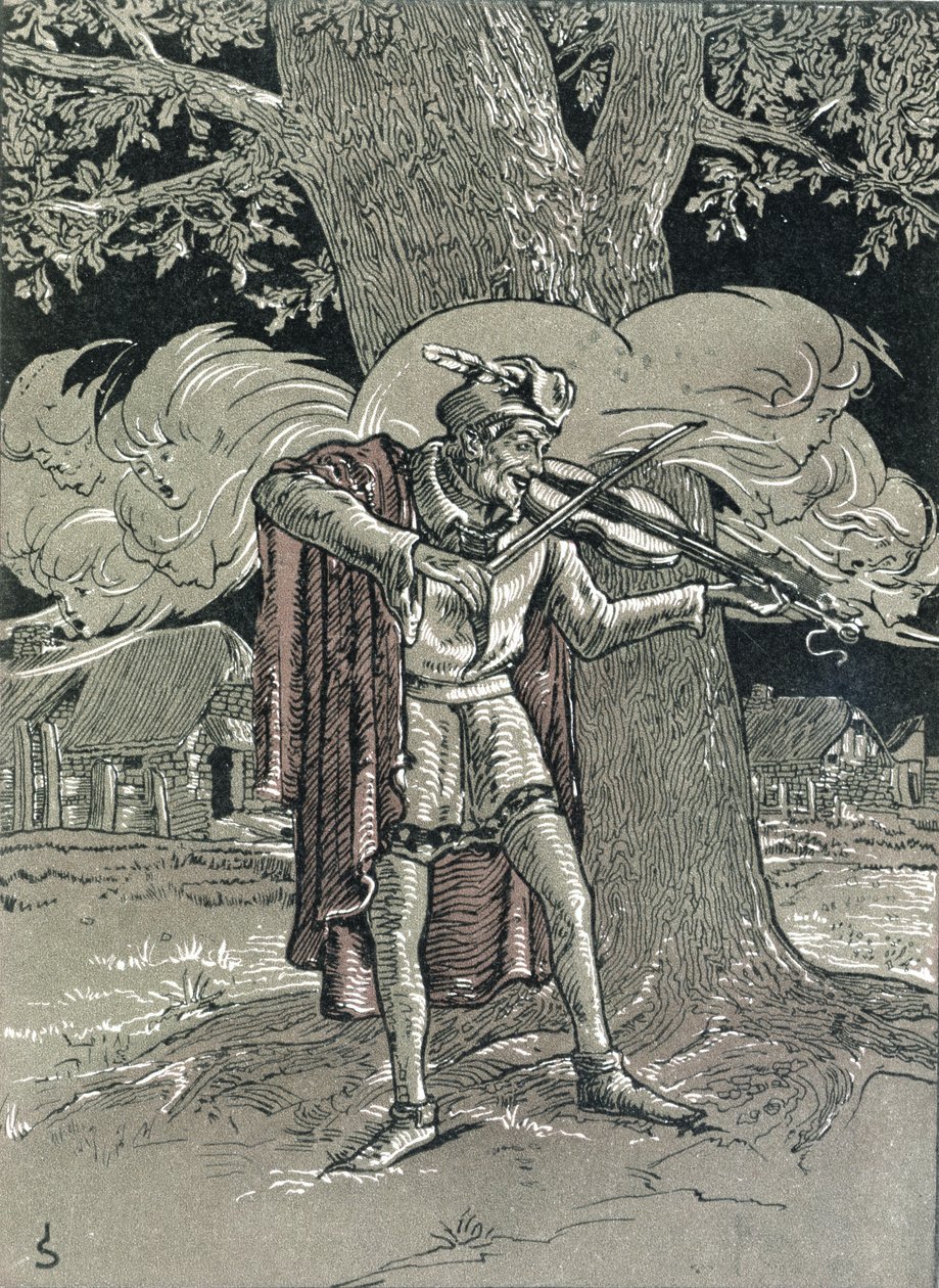 El violín del diablo, ilustración de 