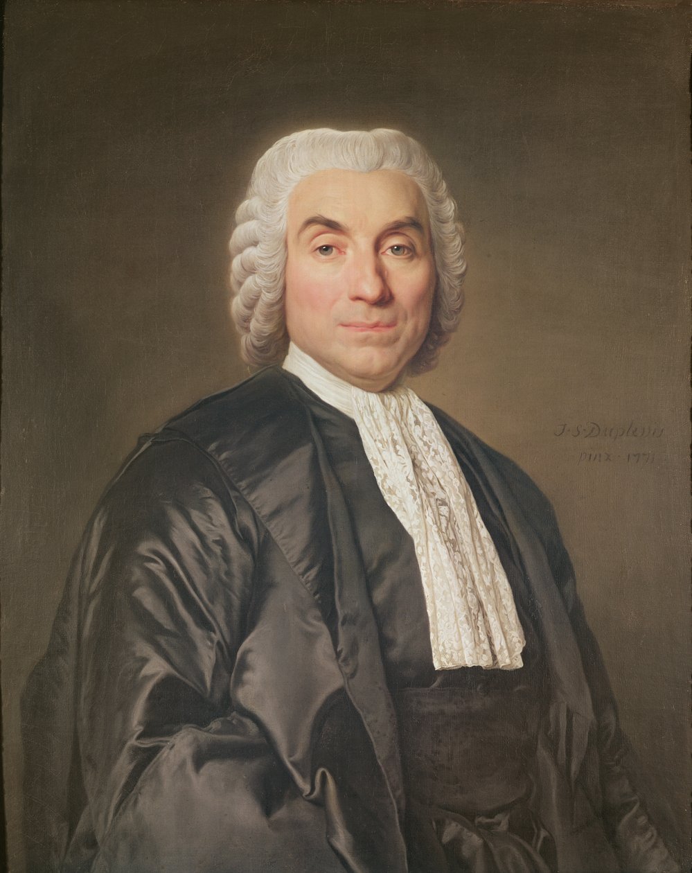 Retrato de J.B Francois, Conde de la Michodière, Preboste de los Mercaderes de 1772 a 1778 de Joseph Siffred Duplessis