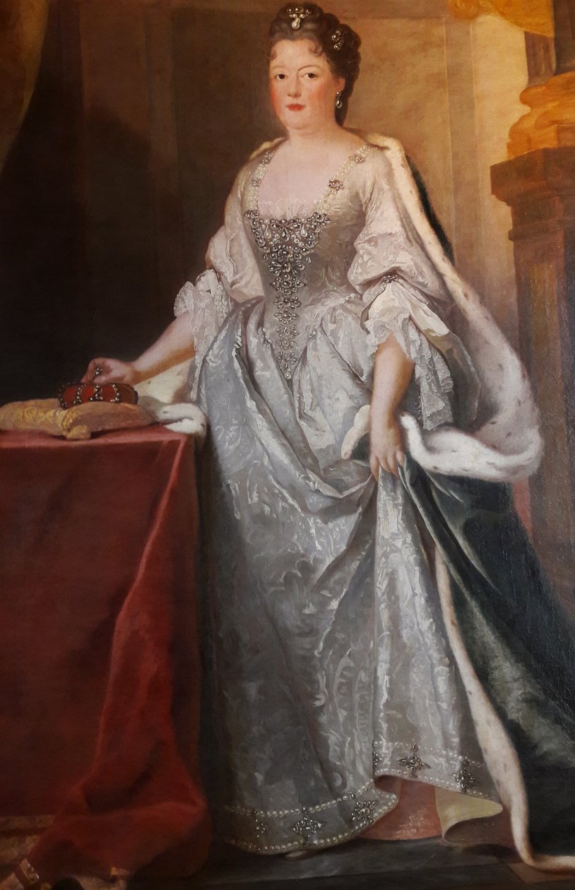 Retrato de Teresa Kunigunde de Polonia con una corona de Joseph Vivien