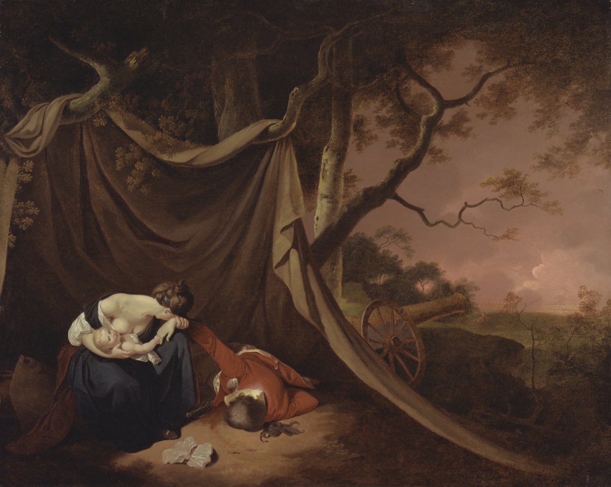 El soldado muerto de Joseph Wright of Derby