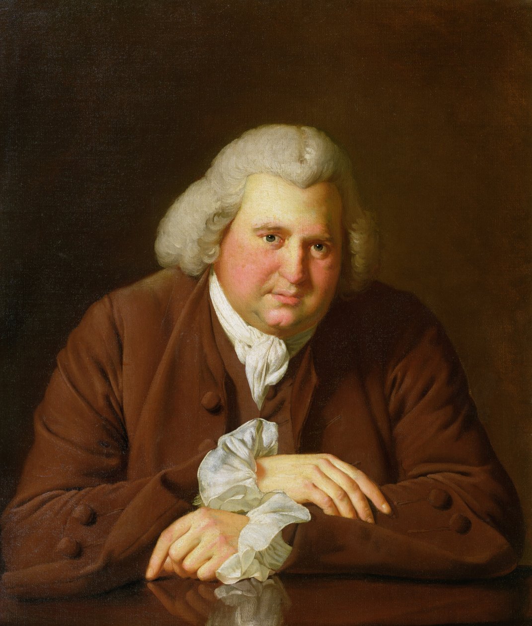 Retrato del Dr. Erasmus Darwin (1731-1802) científico, inventor y poeta, abuelo de Charles Darwin, c.1770 de Joseph Wright of Derby