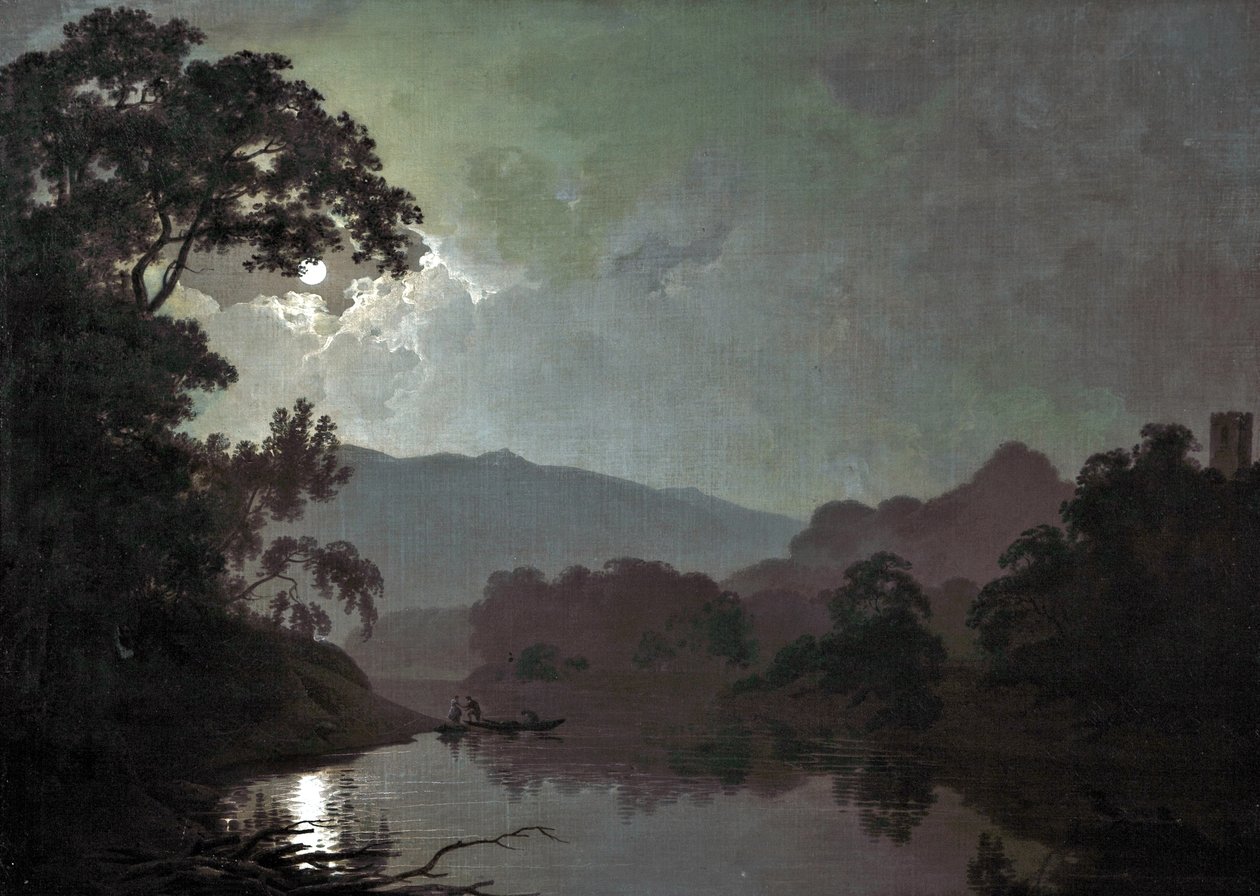 Snowdown a la luz de la luna, 1792 de Joseph Wright of Derby