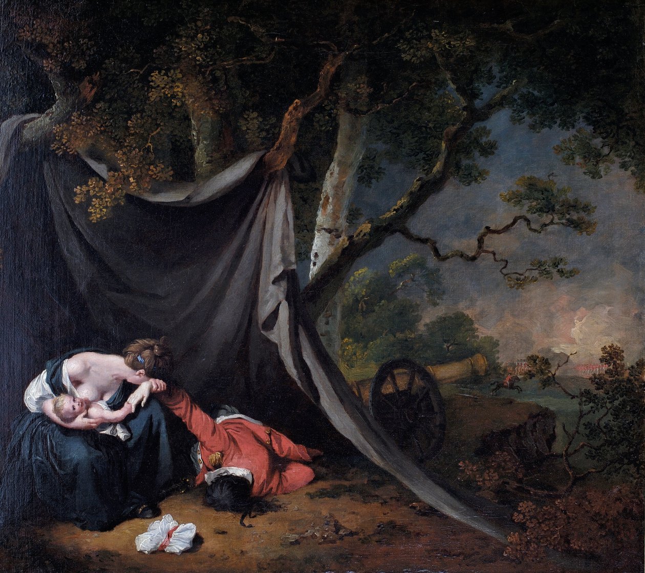 El soldado muerto, c.1789 de Joseph Wright of Derby