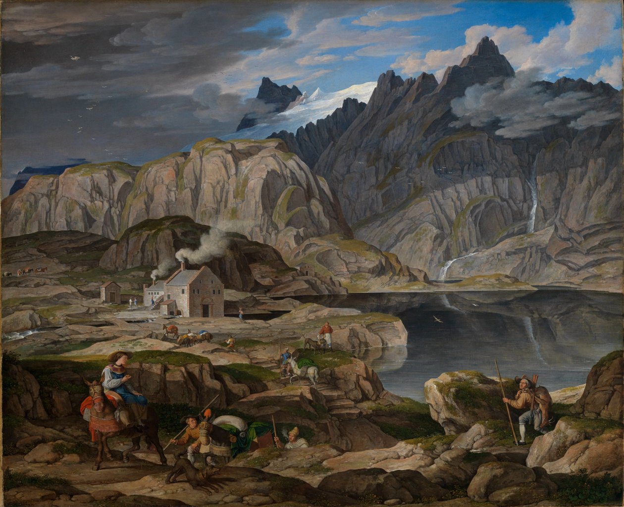 El hospicio del paso de Grimsel de Joseph Anton Koch