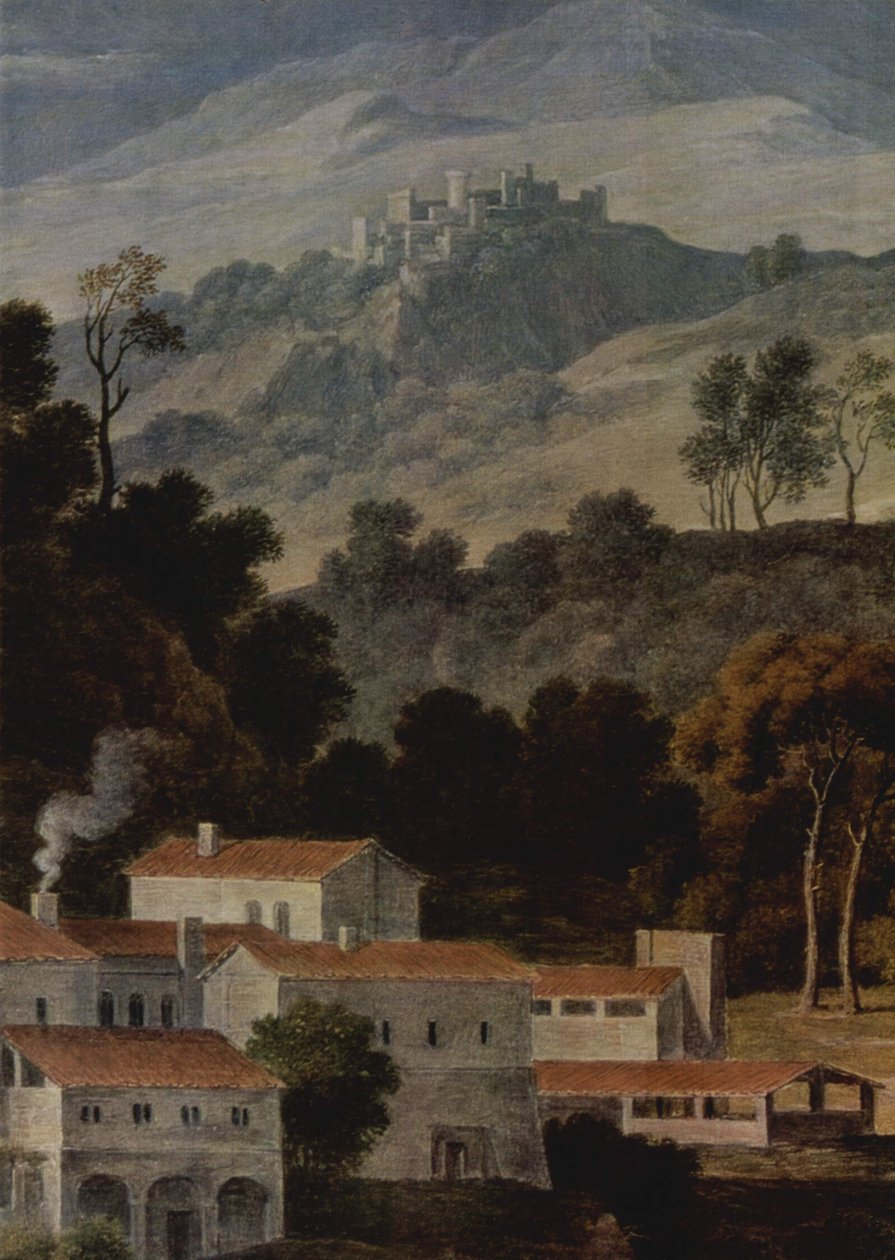 Alemán: Das Kloster San Francesco im Sabinergebirge bei Rom Monasterio de San Francesco di Civitella en las montañas Sabinas de Joseph Anton Koch