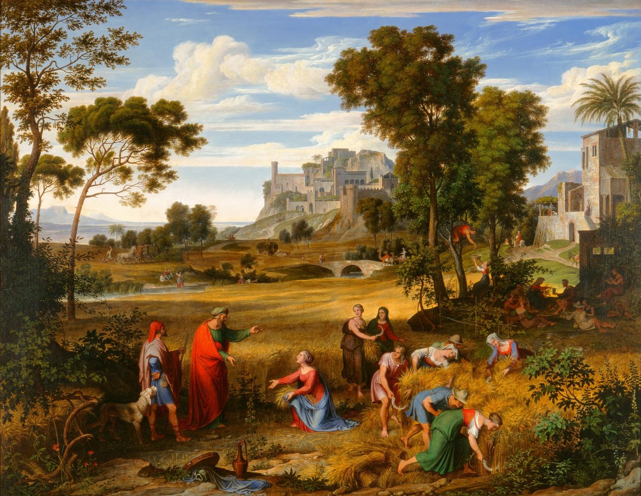 Paisaje con Rut y Booz de Joseph Anton Koch