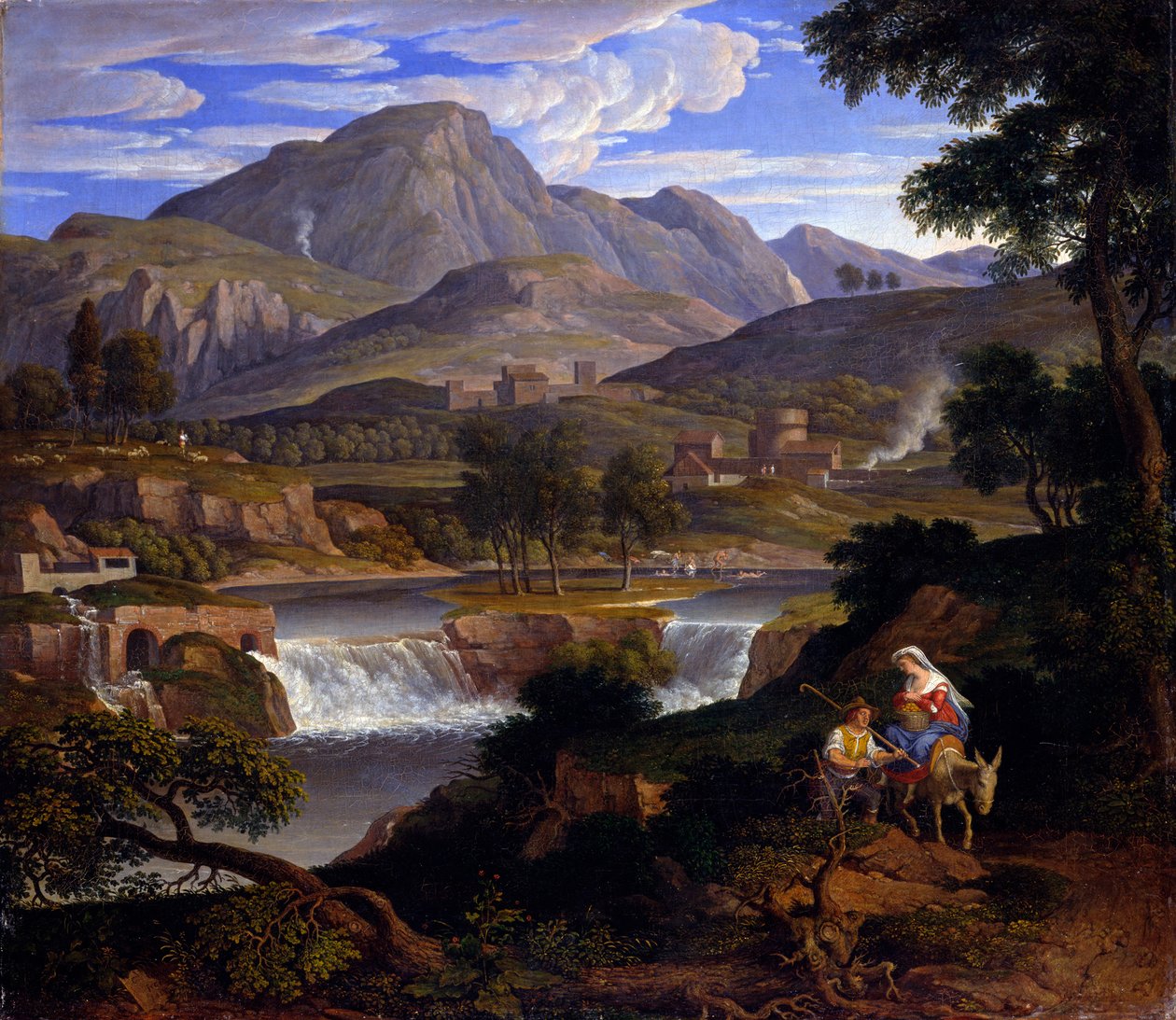 Paisaje con figuras bíblicas de Joseph Anton Koch