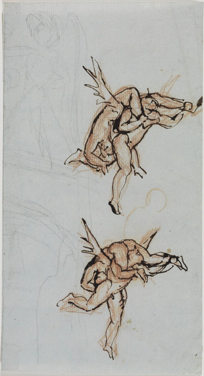 Estudio del consejero de Lucca (Infierno de Dante, Canto 21, V 34) de Joseph Anton Koch
