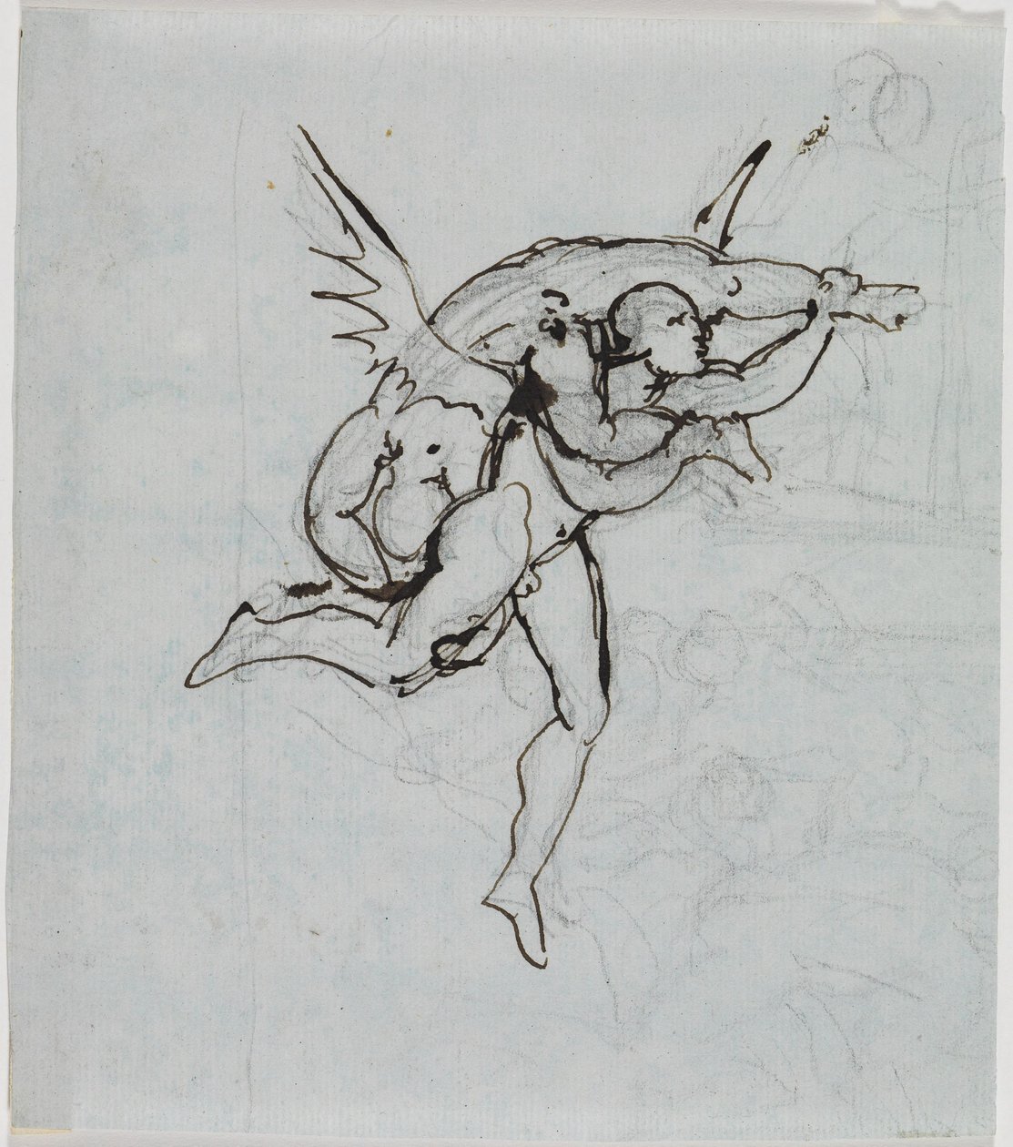 Estudio del consejero de Lucca, Infierno de Dante, canto 21, verso 34 de Joseph Anton Koch