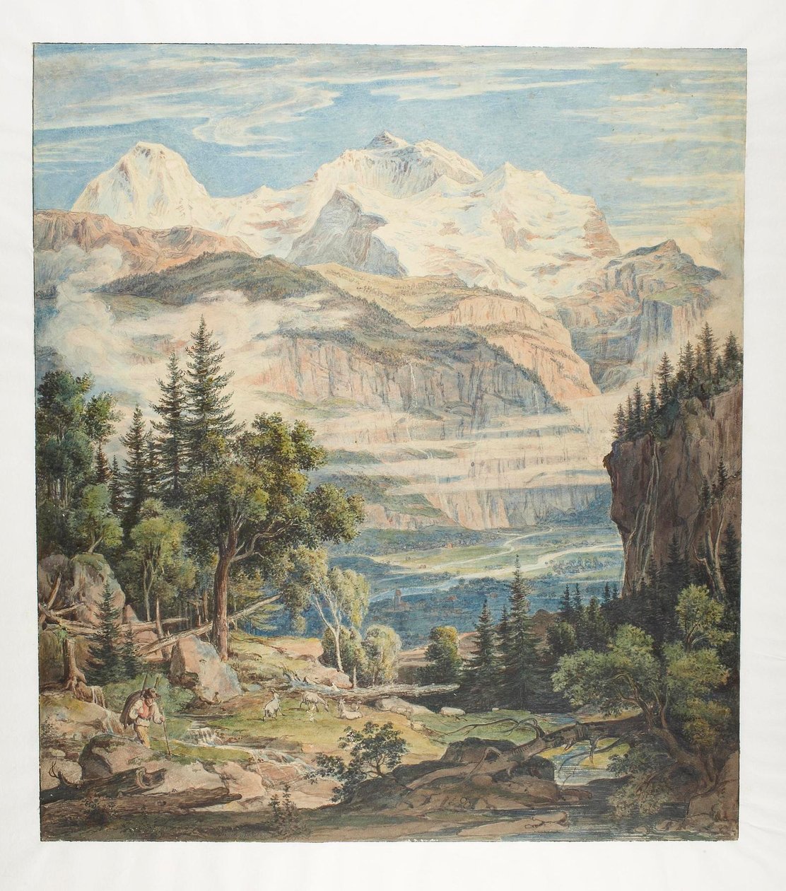 Paisaje suizo de Joseph Anton Koch