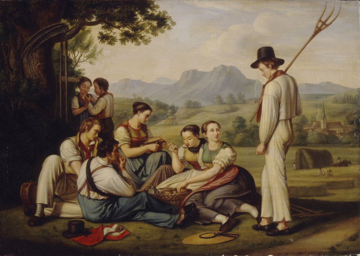 Segadores descansando, 1819 de Joseph Anton Rhomberg