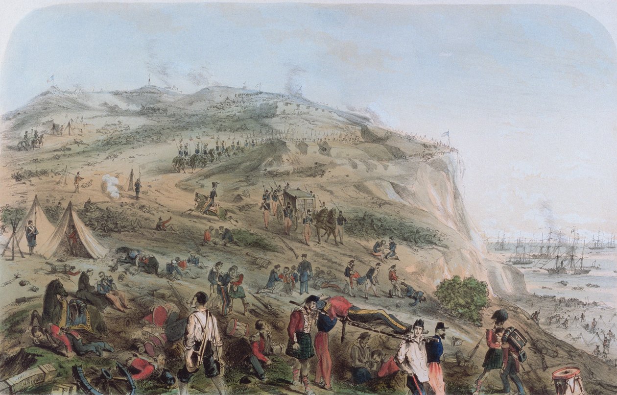 Las alturas de Alma - El día después de la batalla de Joseph Austin Benwell