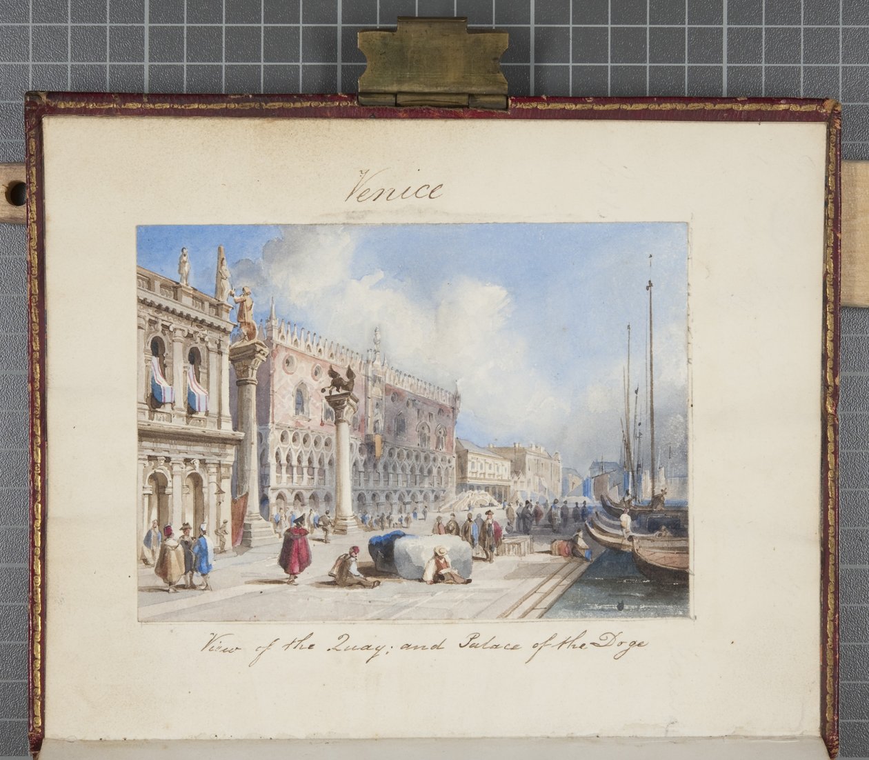Venecia, pegado en el Diario de un viaje por Suiza e Italia de Thomas Moody, 1822 de Joseph Axe Sleap
