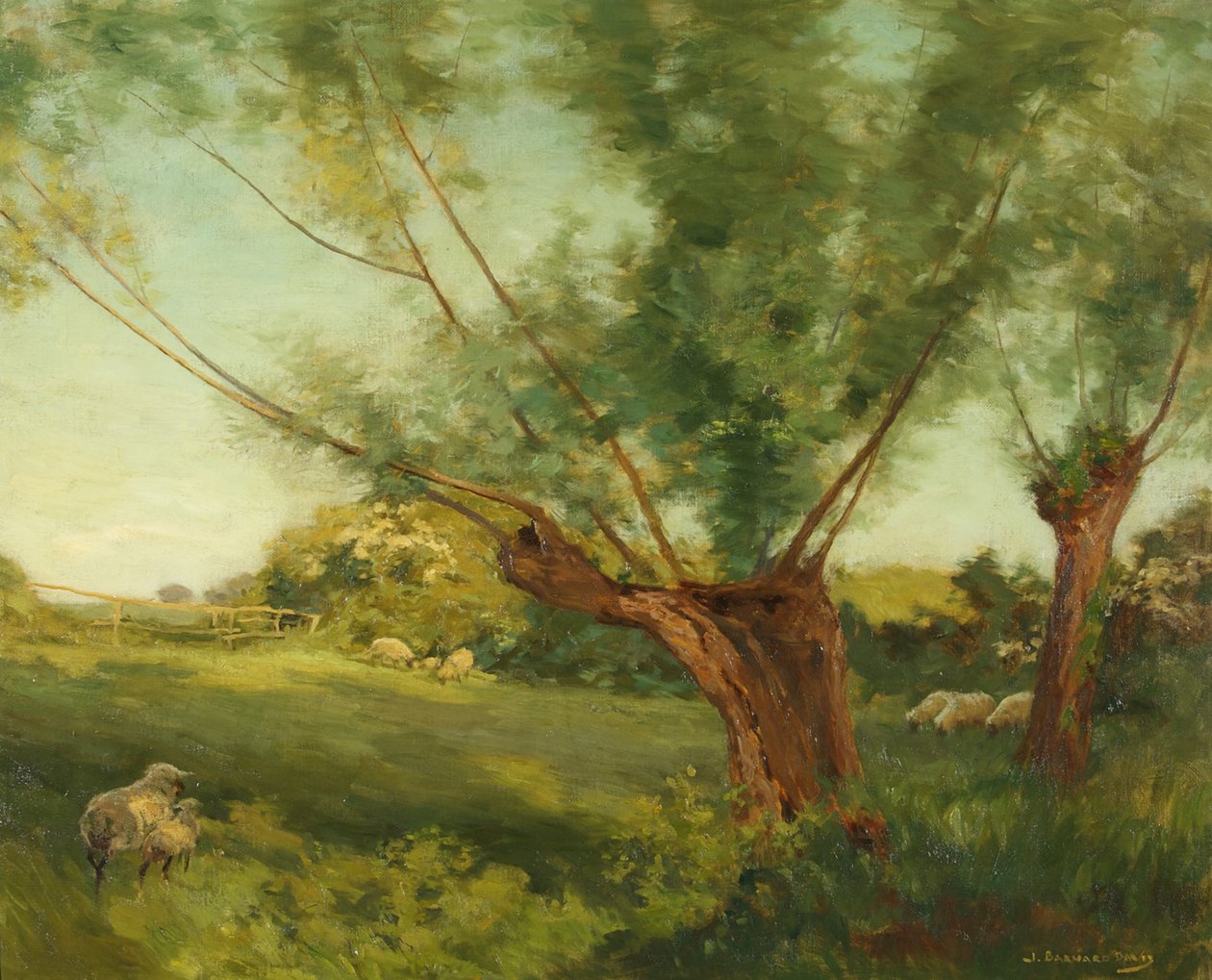 Bibury, Colinas de Cotswold de Joseph Barnard Davis