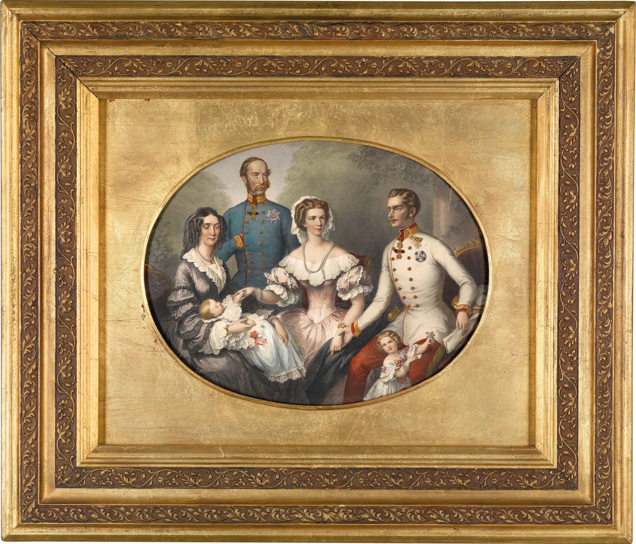 a familia del emperador de Austria de Joseph Bayer