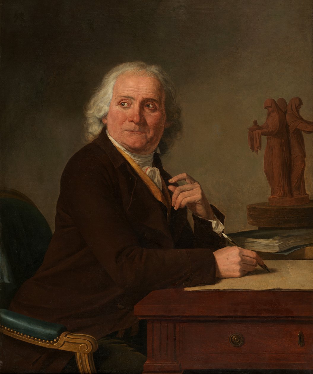 Retrato de Jean Durameau (óleo sobre lienzo) de Joseph Benoît Suvée
