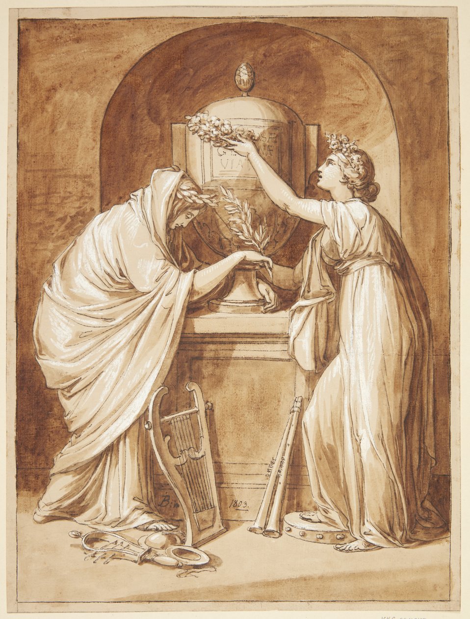 Dibujo Alegórico de Joseph Bergler
