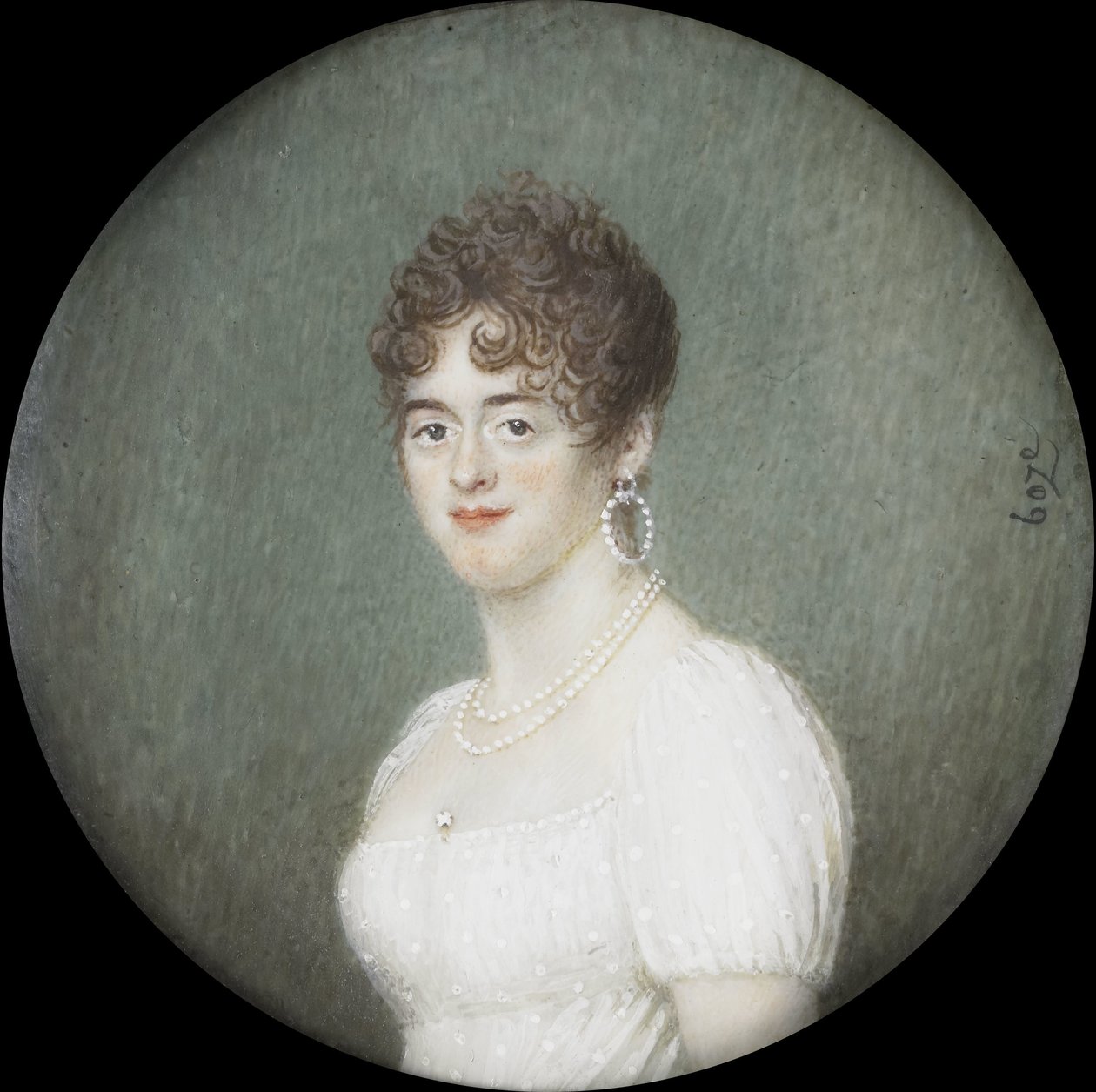 Retrato de Cornelia Pull (m. 1809). Esposa de Gerrit Jan van Houten de Joseph Boze