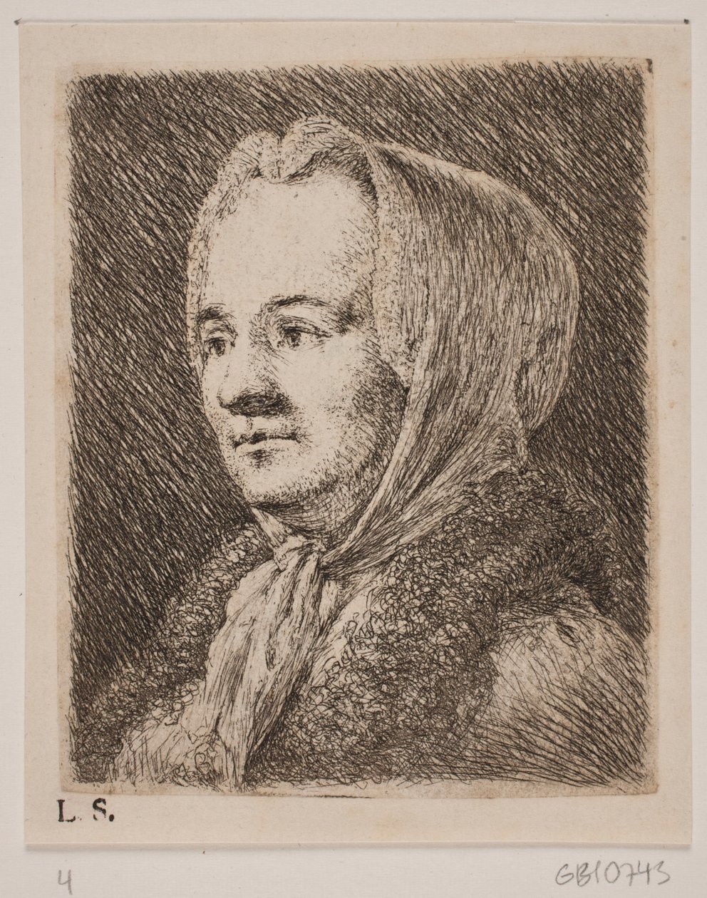 Retrato de una mujer de mediana edad de Joseph Brecheisen