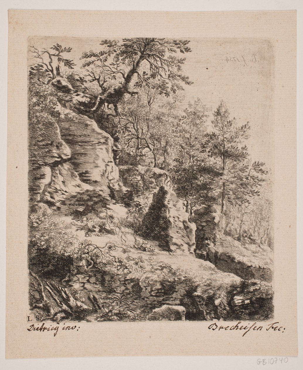 Paisaje de acantilados de Joseph Brecheisen