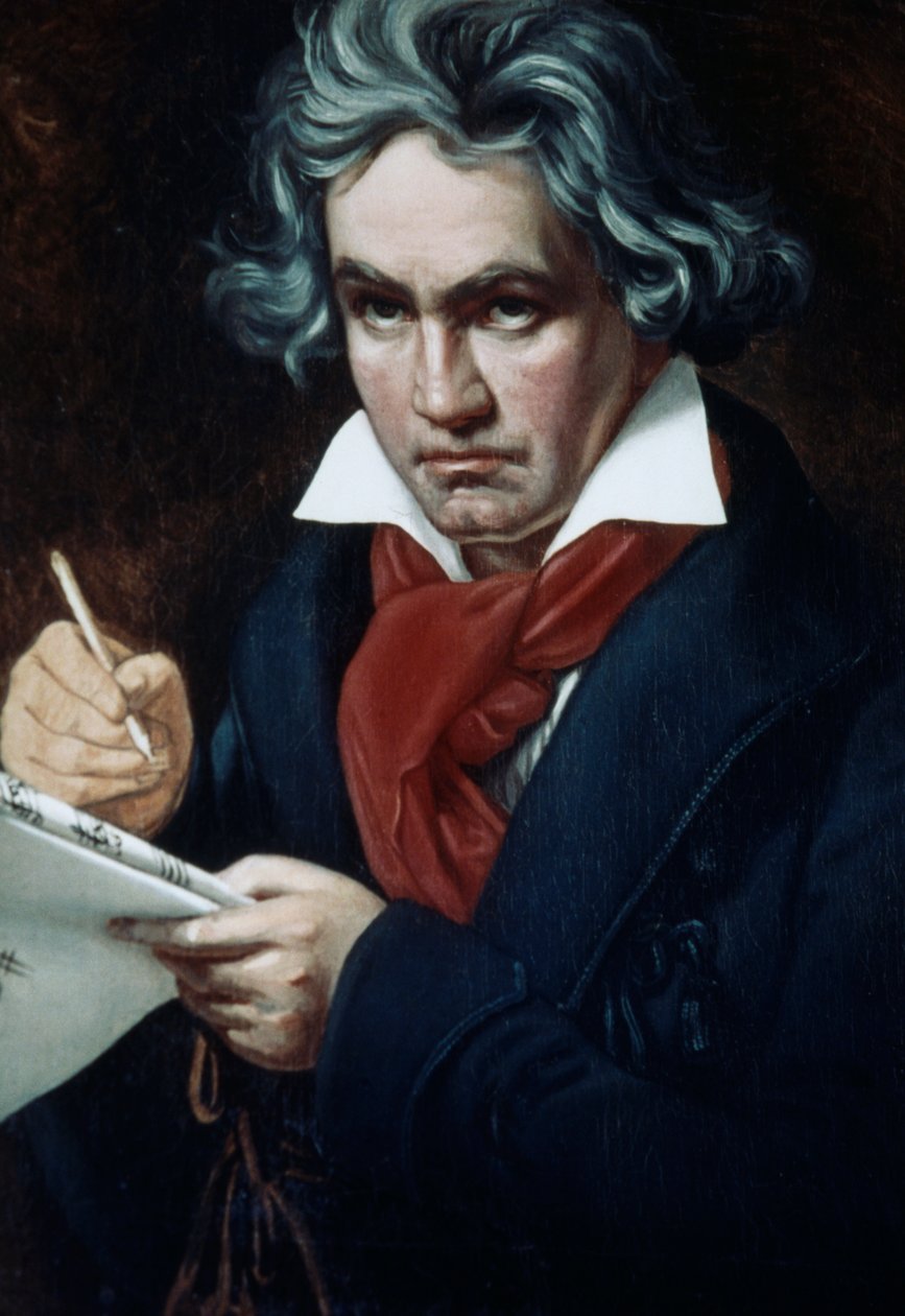 Ludwig van Beethoven, compositor y pianista alemán, retrato de Joseph Karl Stieler de Joseph Carl Stieler