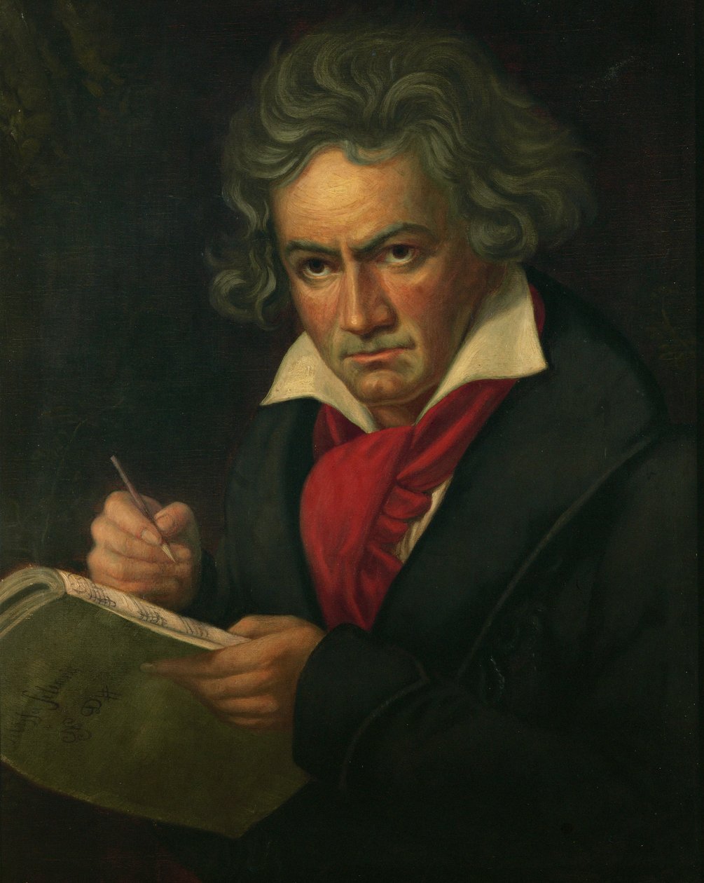 Ludwig van Beethoven ... (óleo sobre lienzo) de Joseph Carl Stieler