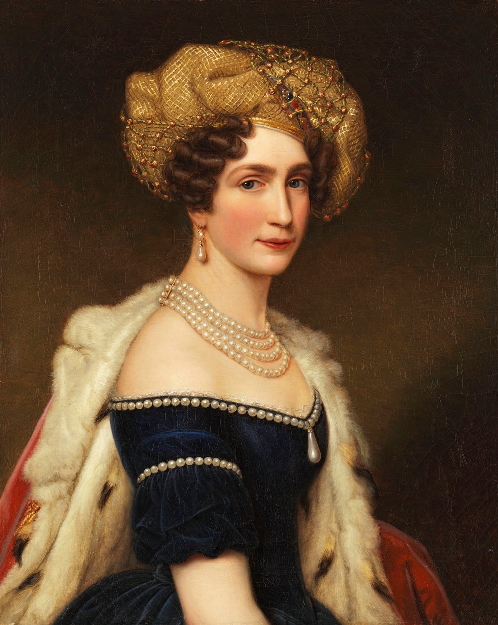 Princesa Augusta de Baviera (1788-1851), duquesa de Leuchtenberg, hacia 1825 (óleo sobre lienzo) de Joseph Carl Stieler