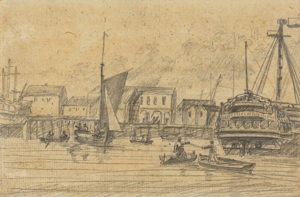 Escena del puerto de Joseph Cartwright