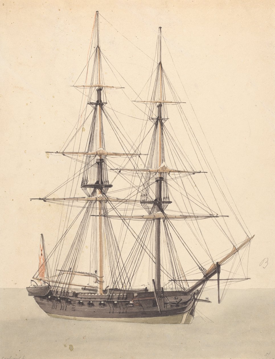 Corbeta individual. Proa Adelante de Joseph Cartwright
