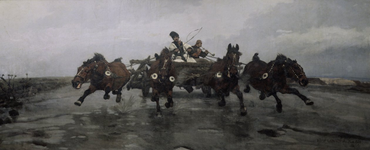 Cuatro en Mano, 1881 de Joseph Chelmonski