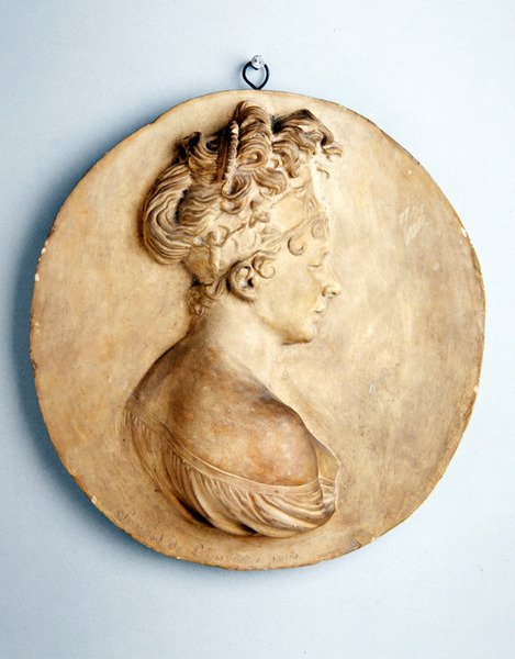 Relieve circular de Madame Recamier de Joseph Chinard