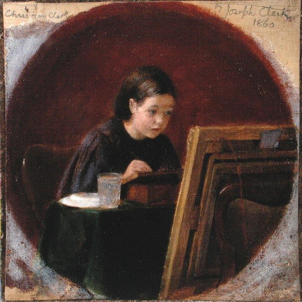 Retrato de Christina Mary Clark, c.1860 de Joseph Clark