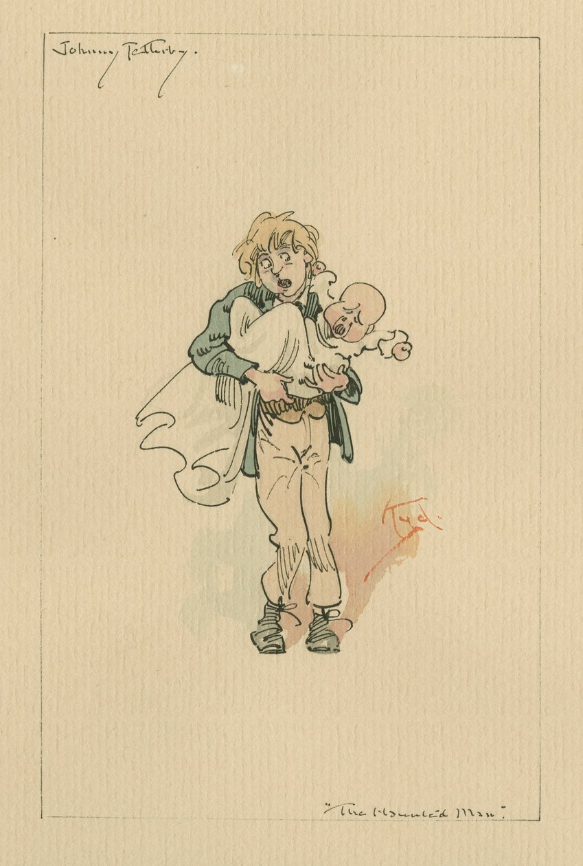 Johnny Tellerby - El hombre embrujado y el trato del fantasma, c.1920s de Joseph Clayton Clarke