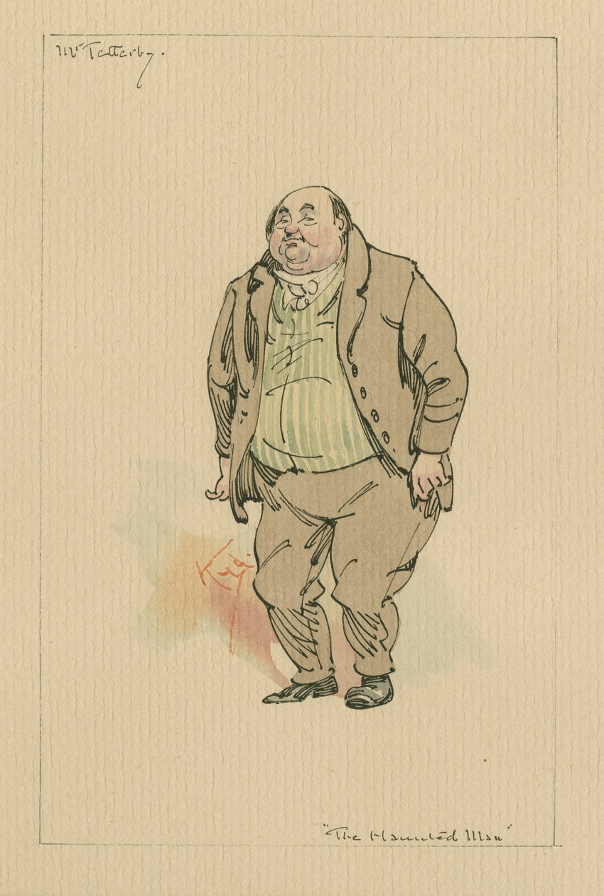 Mr. Tetterby - El hombre embrujado y el trato del fantasma, c.1920s de Joseph Clayton Clarke