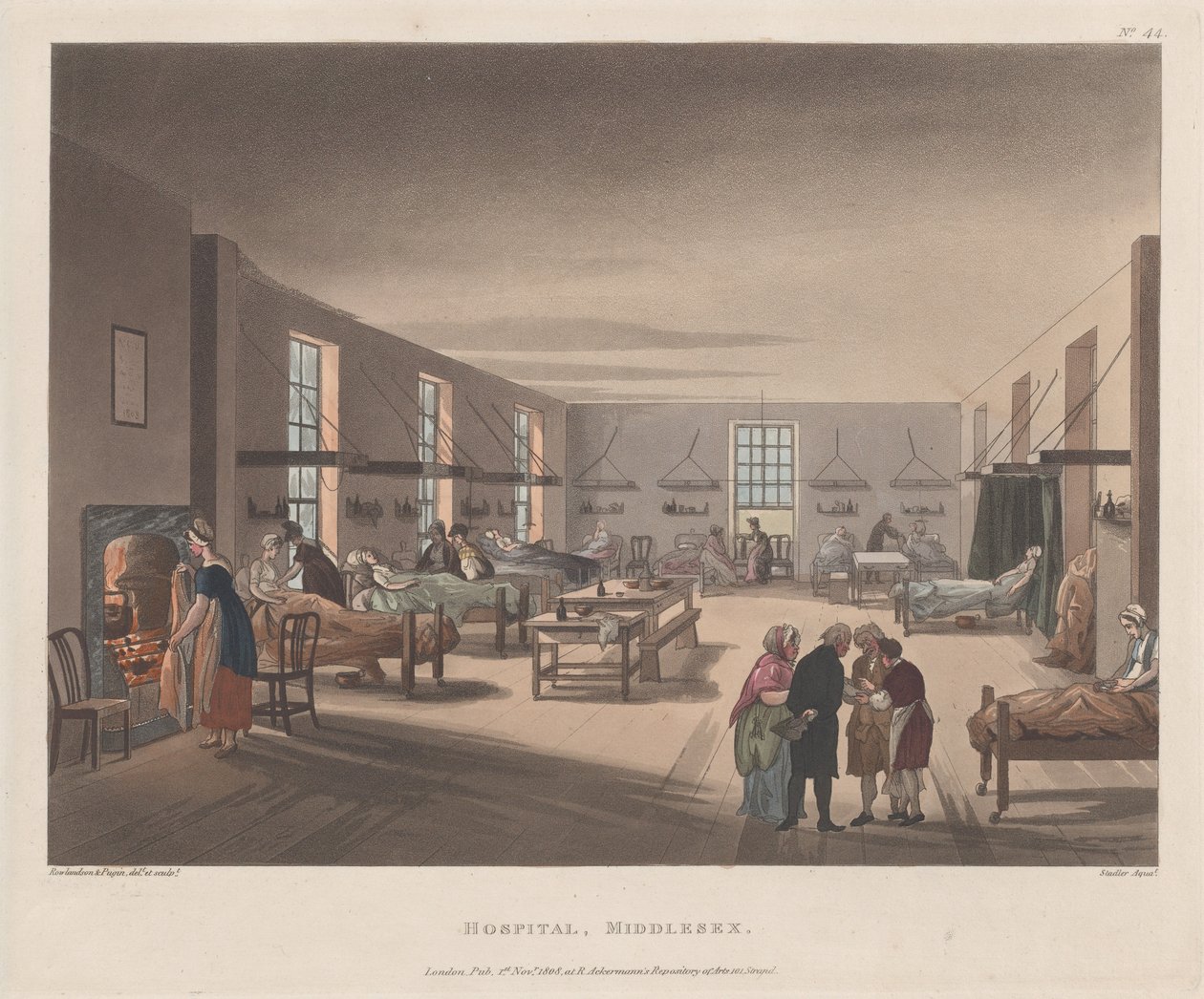 Hospital, Middlesex, 1 de abril de 1809 de Joseph Constantine Stadler