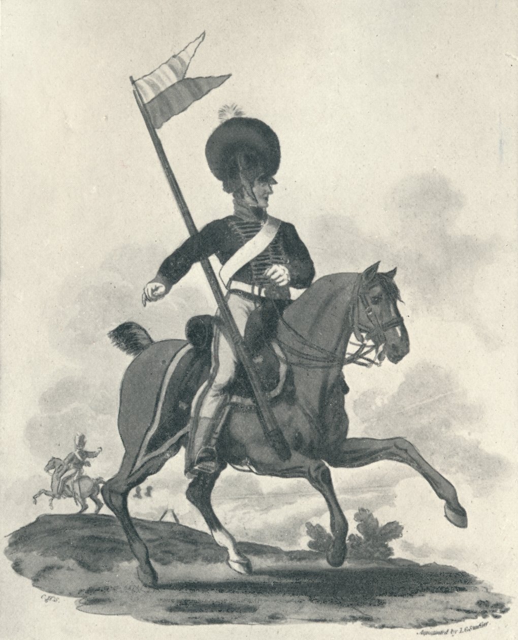 Cuerpo de cohetes montados de la Artillería Real, 1812-1815, 1909 de Joseph Constantine Stadler