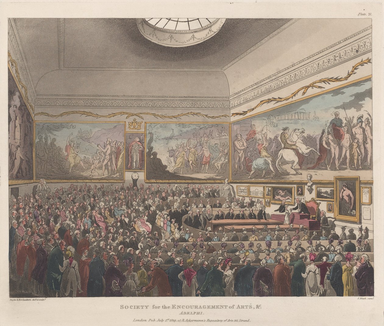Sociedad para el fomento de las artes, etc., Adelphi, 1 de julio de 1809 de Joseph Constantine Stadler