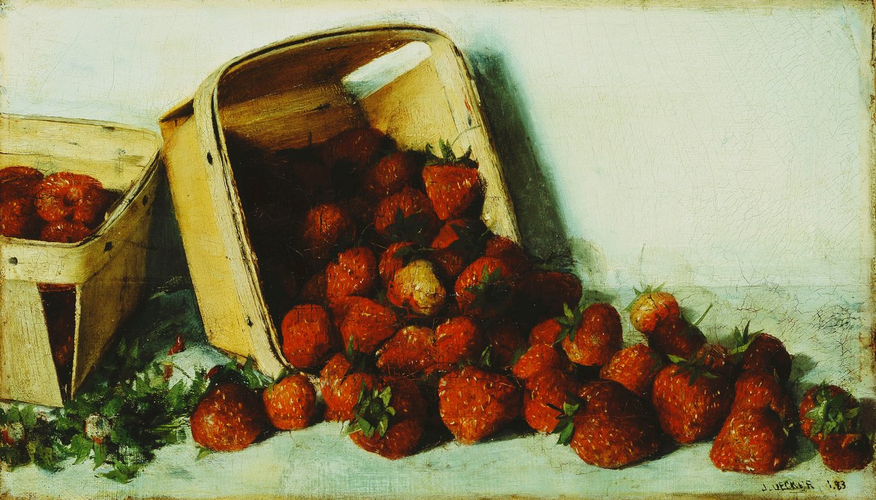 Cesta de fresas, 1883 de Joseph Decker