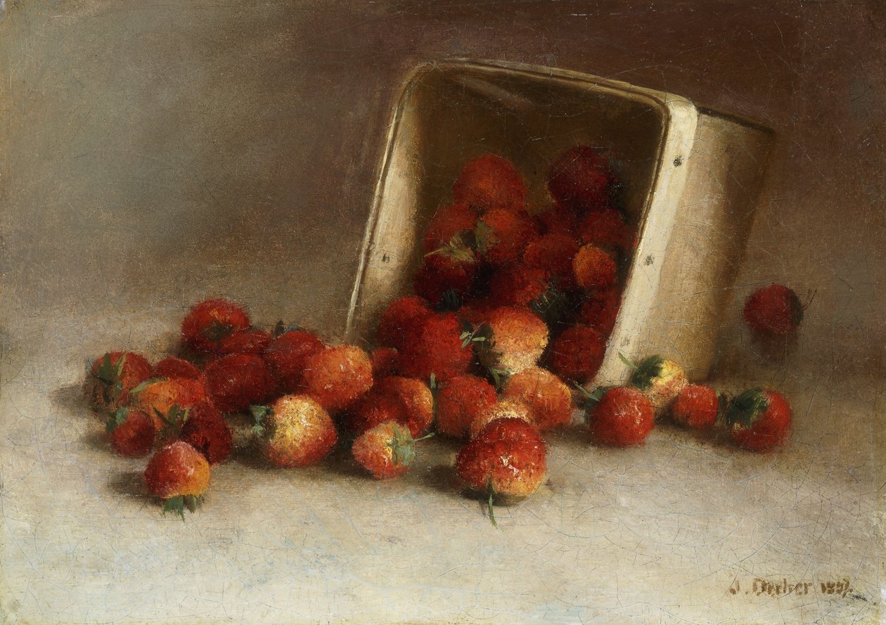Caja de fresas, 1897 de Joseph Decker