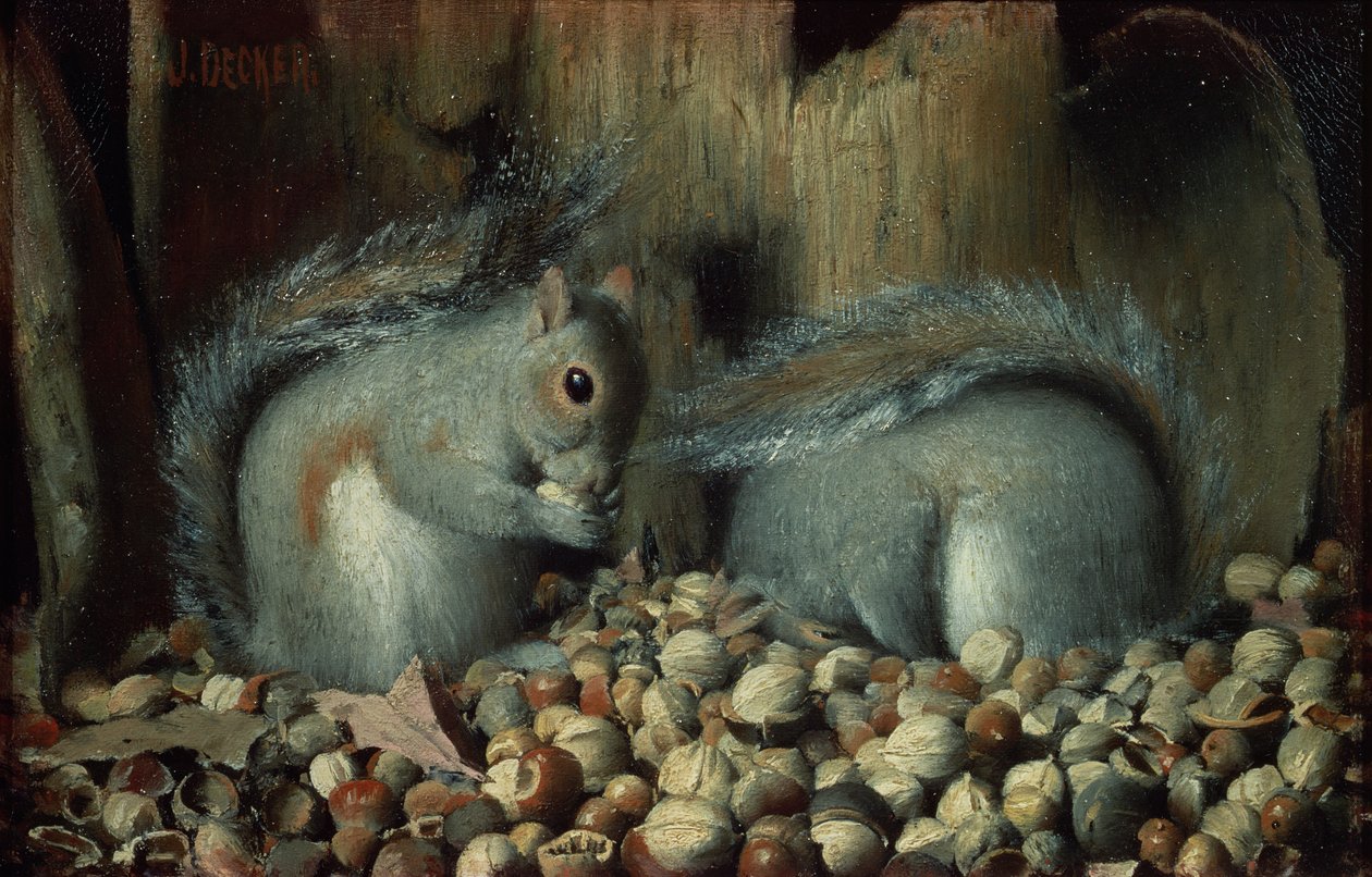 Los glotones (ardillas) de Joseph Decker