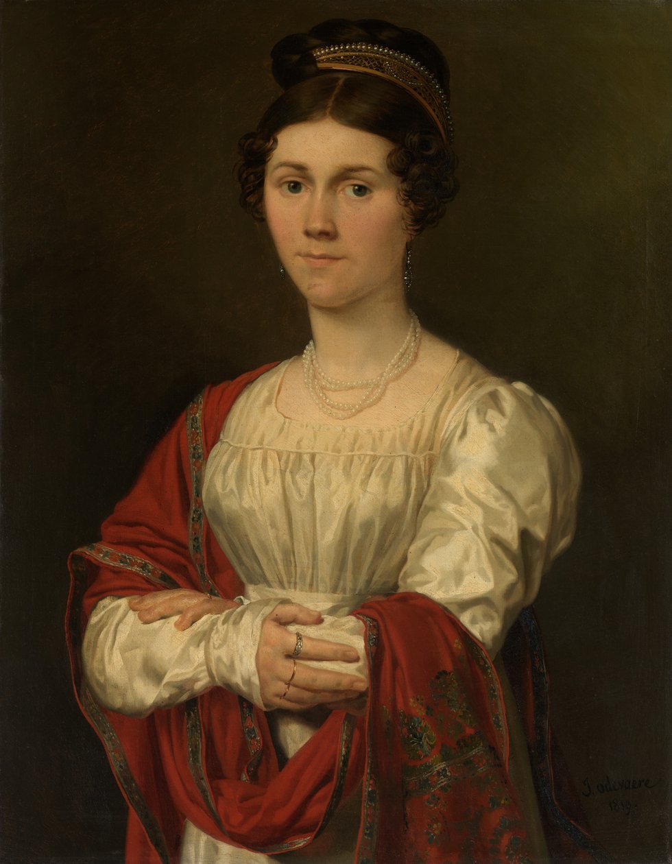 Retrato de Maria Jozefa Pavot (óleo sobre lienzo) de Joseph Denis Odevaere