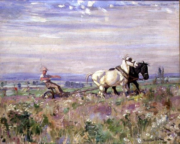El equipo de arado de Joseph Denovan II Adam