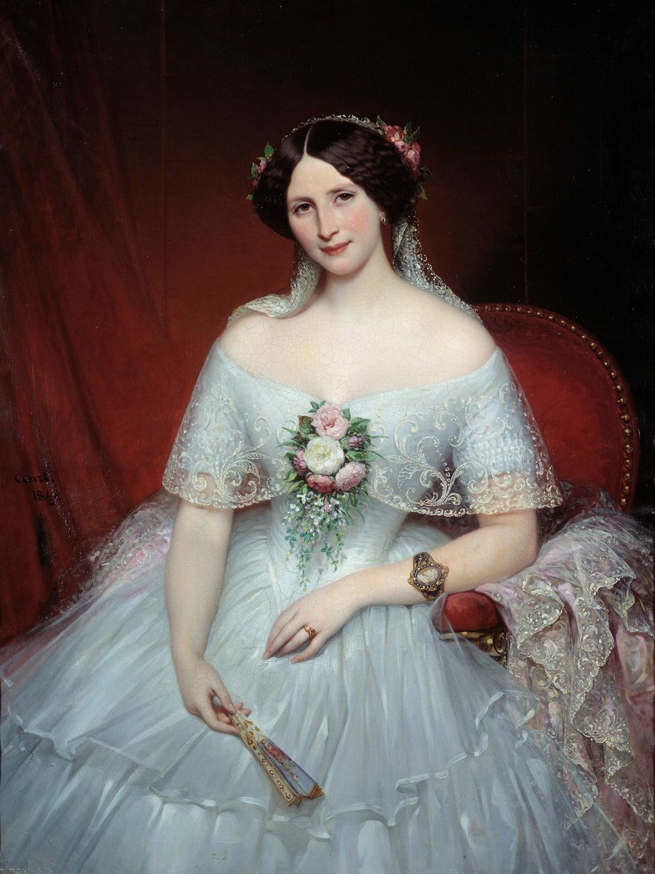 Retrato de Madame Pouchet, esposa del doctor Archimede Pouchet, amigo de Gustave Flaubert de Joseph Desire Court