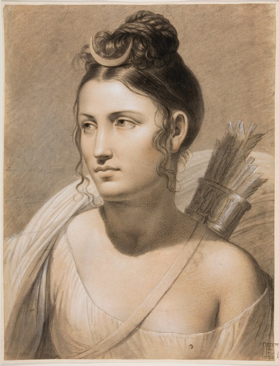 Diana (lápiz de color sobre papel) de Joseph Ducq